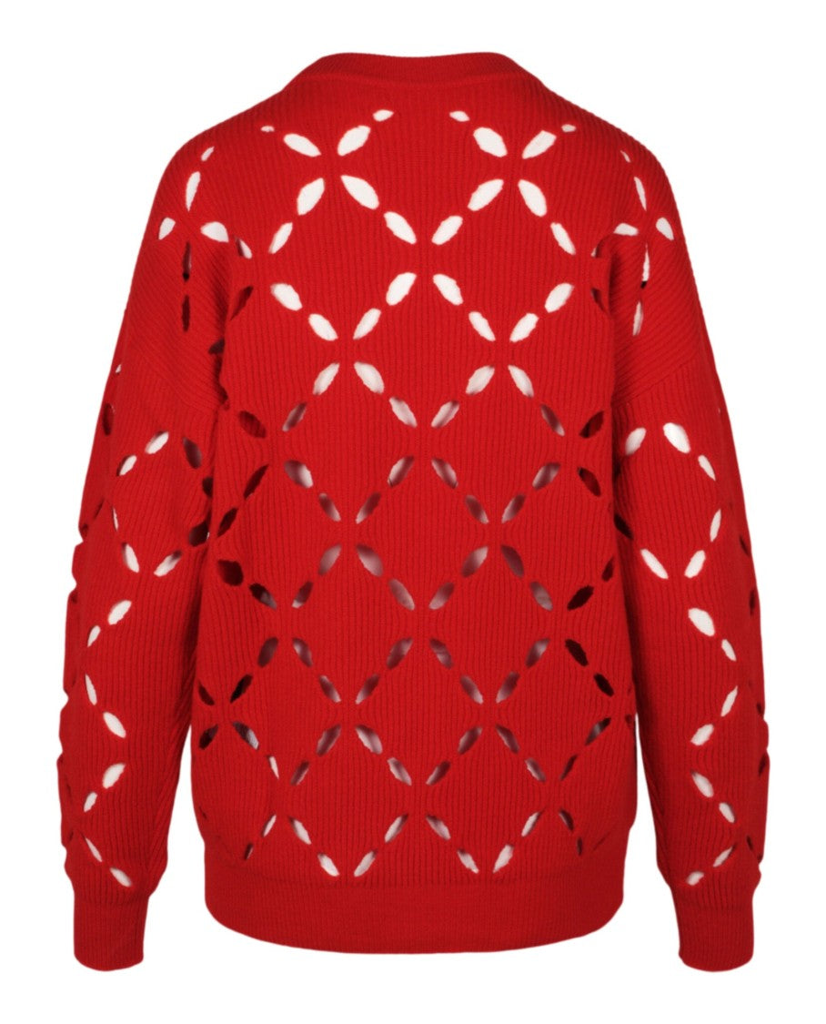 Versace Wool Cutout Sweater