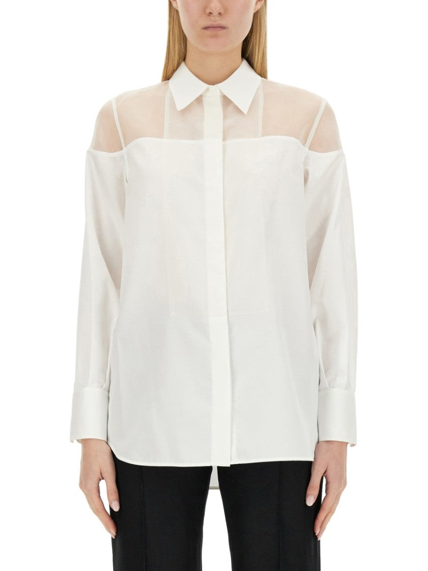 Helmut Lang White Tuxedo Shirt