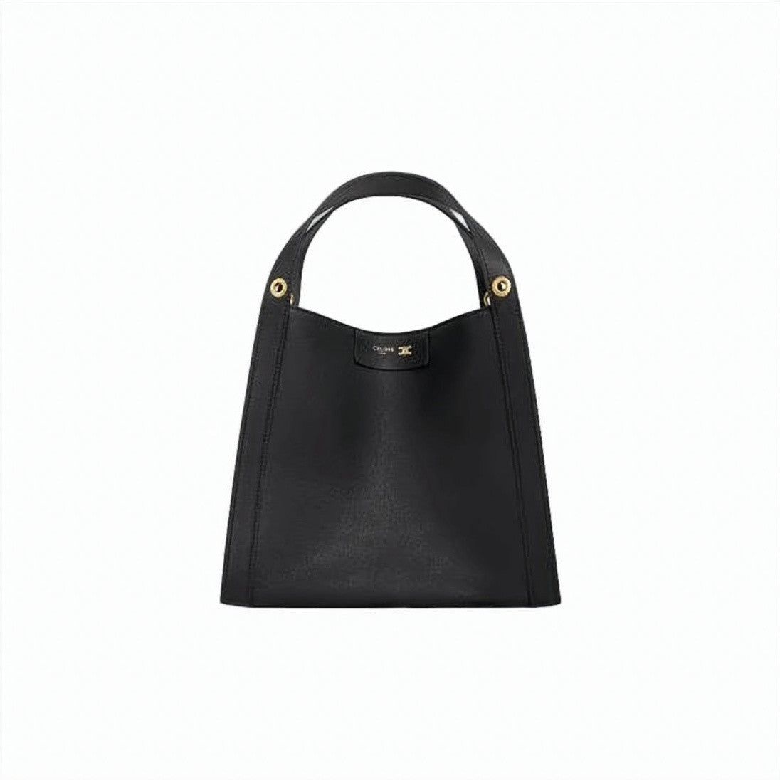 Celine Trapezoidal Tote Bag In Smooth Calf Leather With Suede Lining