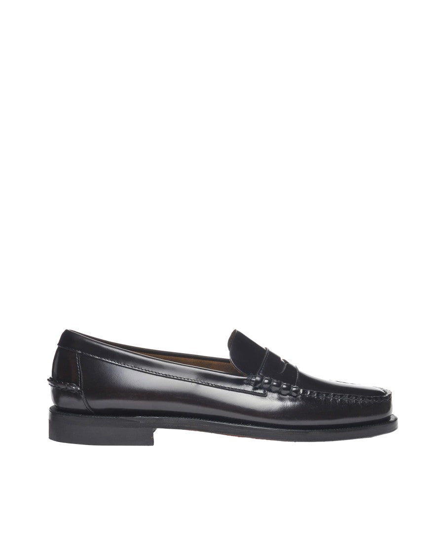 Sebago Brown Classic Dan Loafer In Burgundy