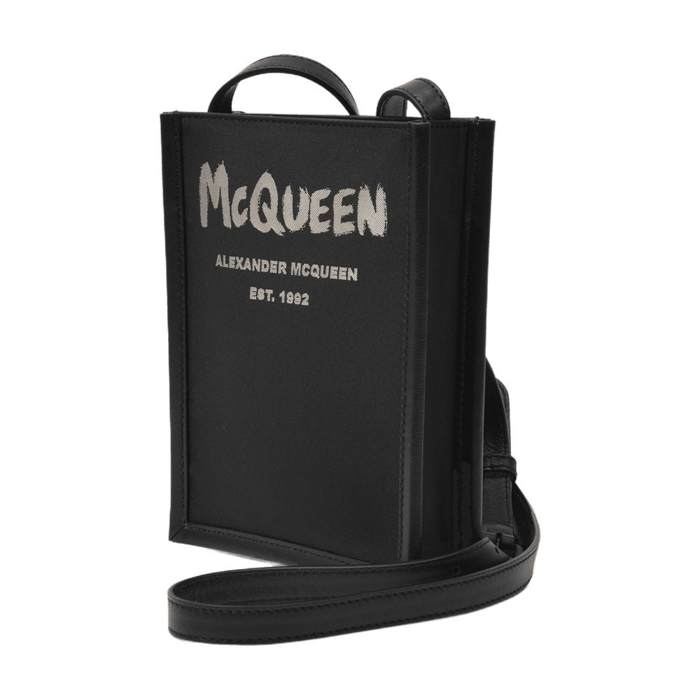 Alexander Mcqueen Mini Crossbody Bag In Black Leather