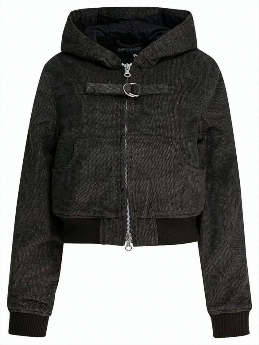 Our Legacy Textured Black Cropped Jacket