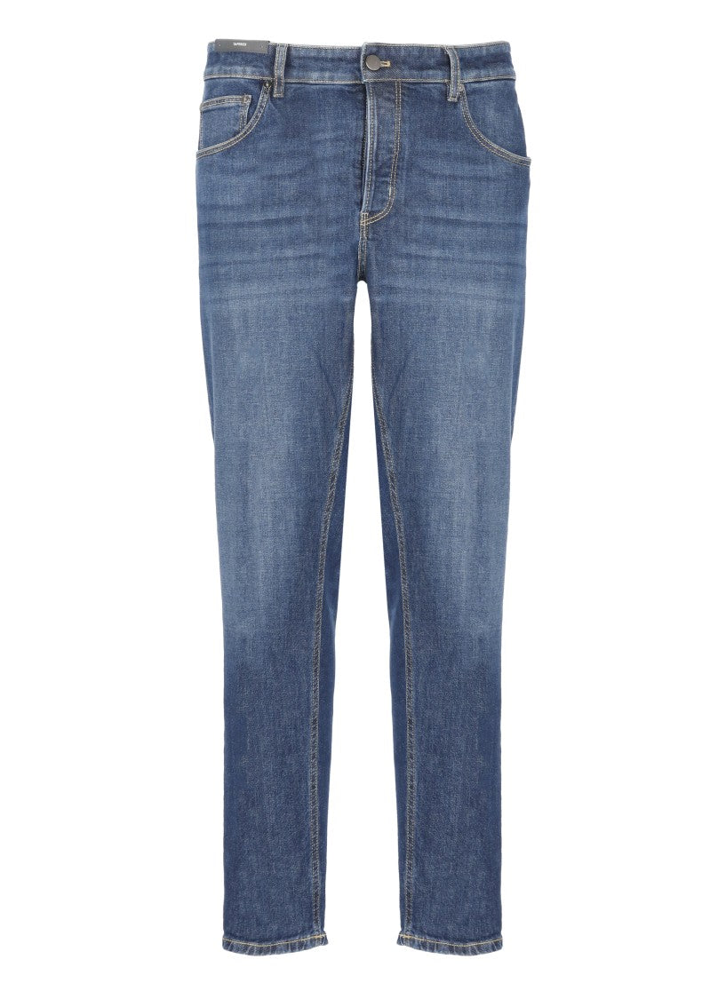 Pt Torino Blue Straight Cut Denim Jeans