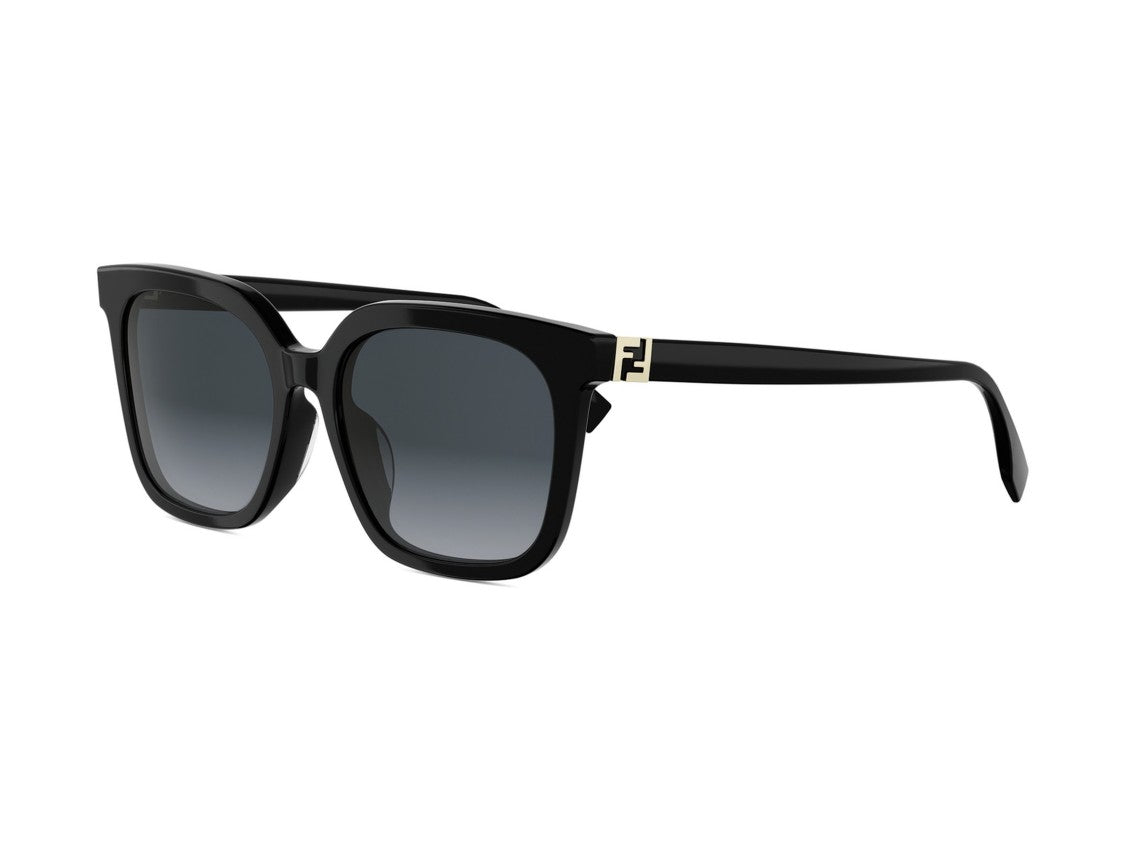 Fendi Fe40207f Gold Detail Oversized Square Sunglasses