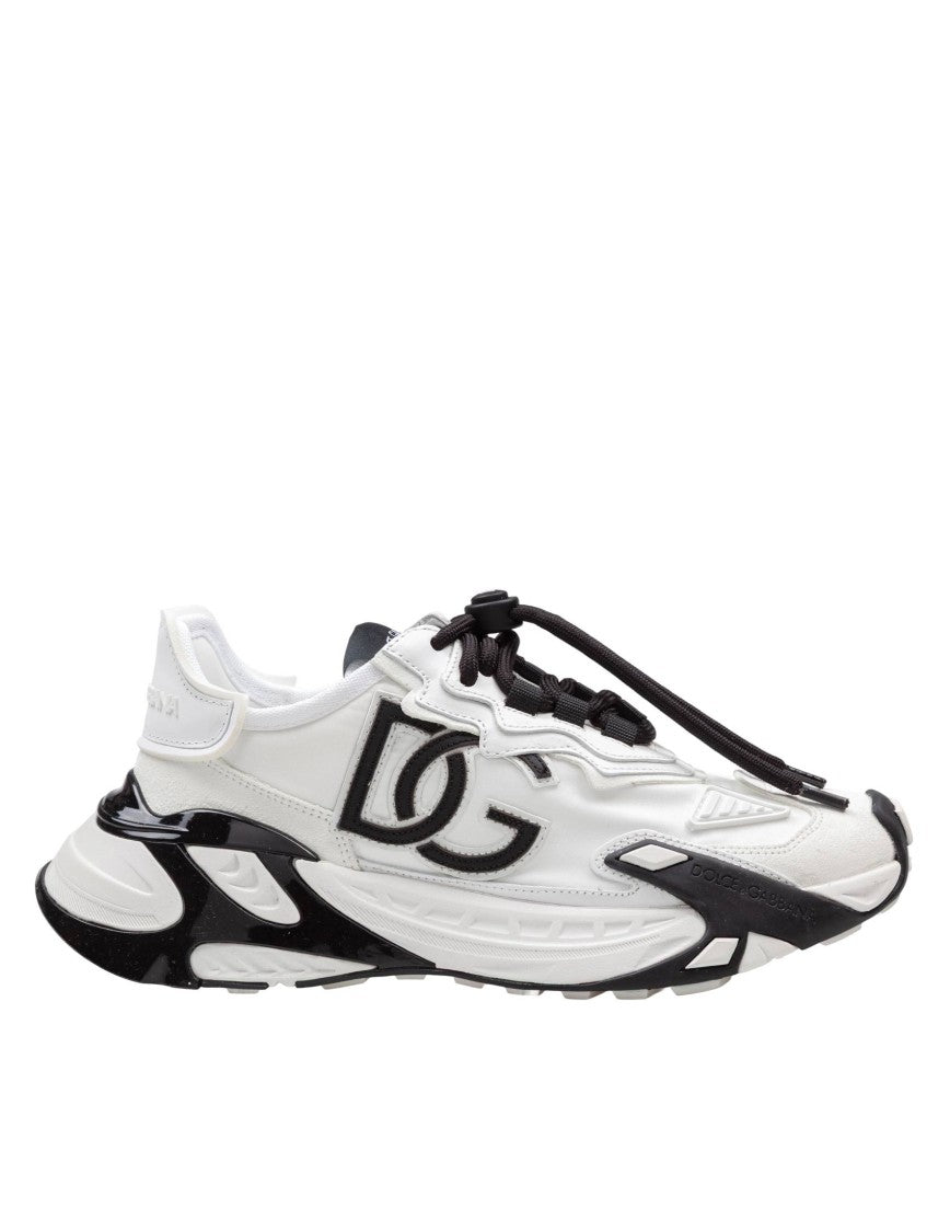 Dolce & Gabbana Day Faster Viscose And Leather Sneakers