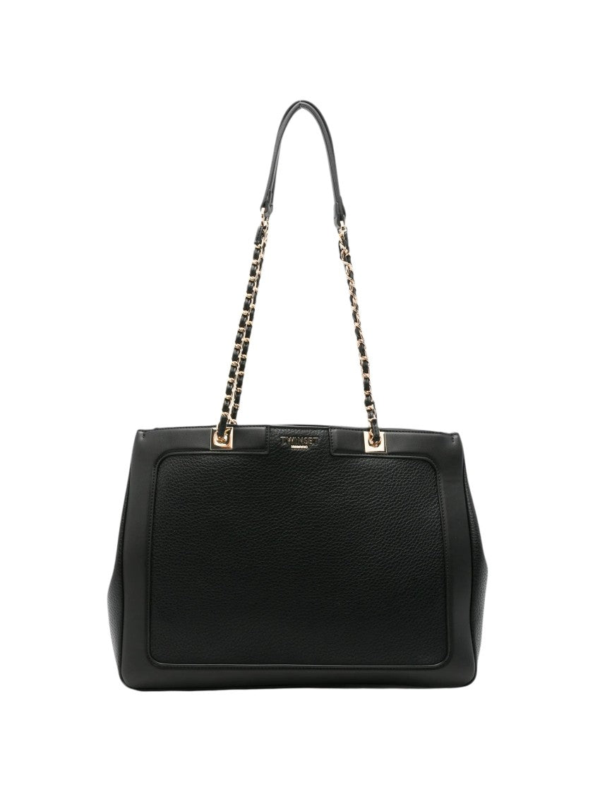 Twin-Set Polyurethane Tote Bag