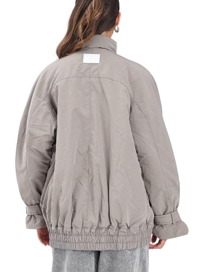 Armani Exchange Double Fabric Overcoat With Padded Interior And Relaxed Fit