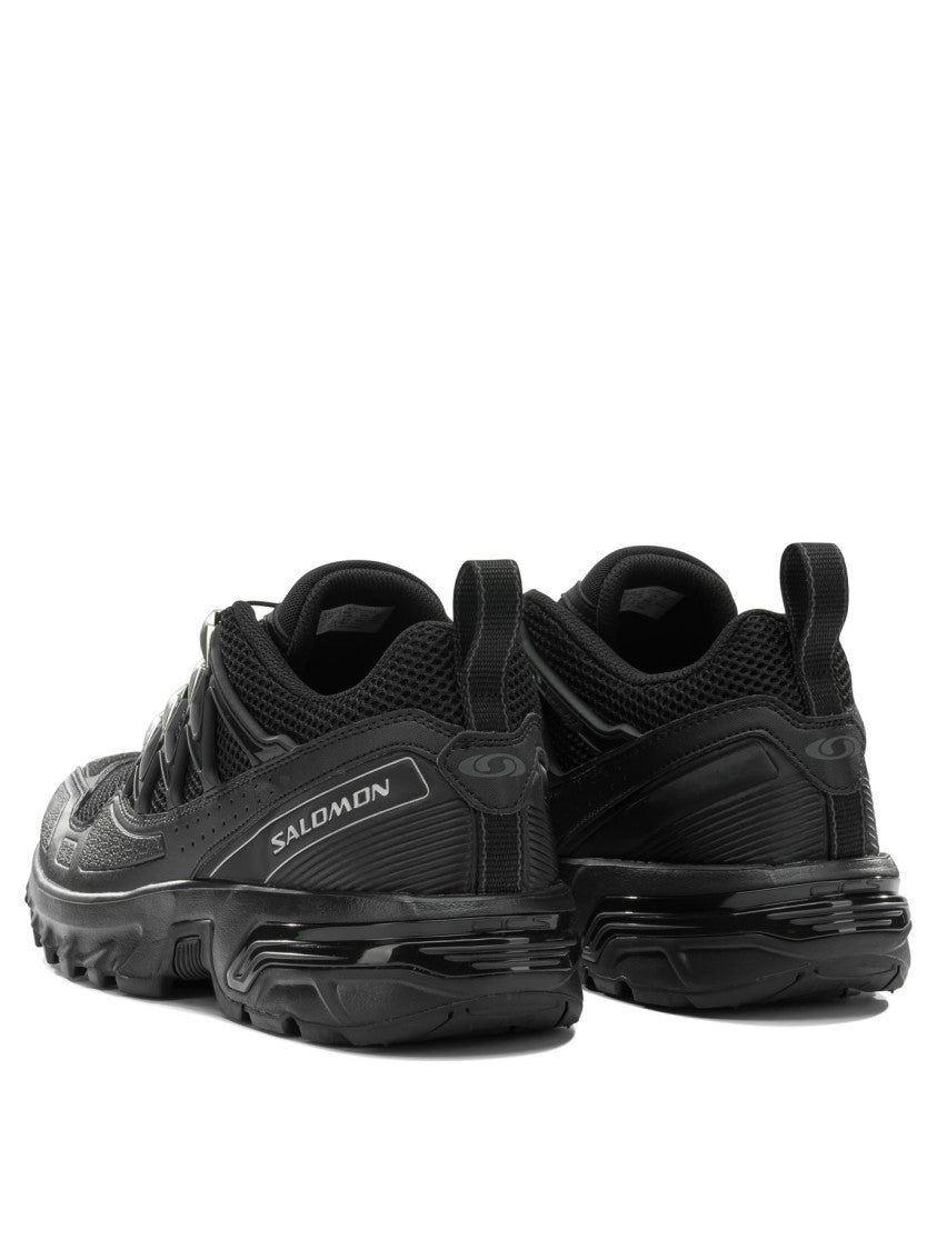 Salomon Sporty Black Sneakers With Breathable Mesh Upper And Quick-Lace System