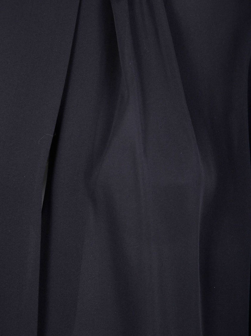 Tom Ford Washed Silk Georgette Blouse With Draped Neckline