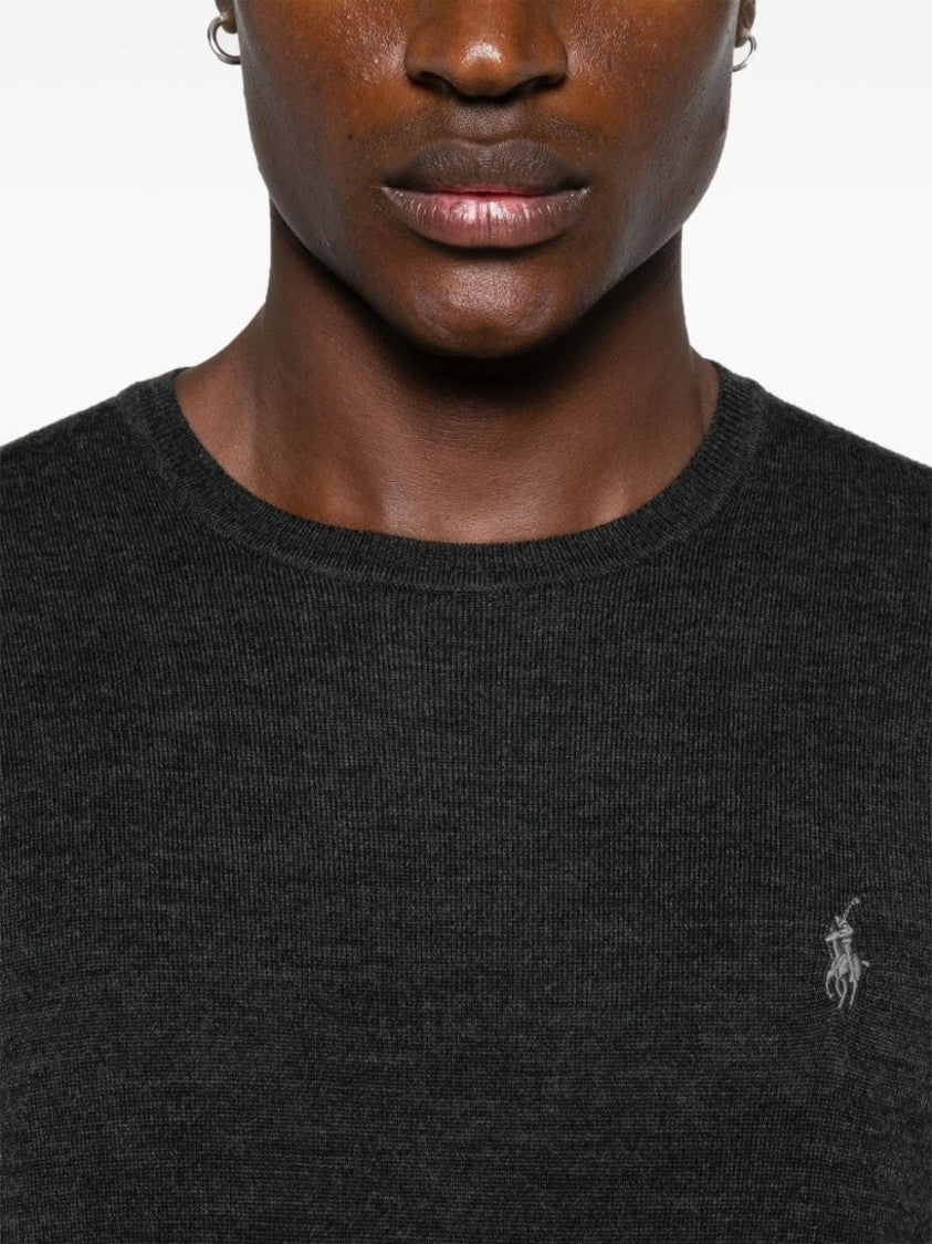 Polo Ralph Lauren Charcoal Grey Wool Sweater