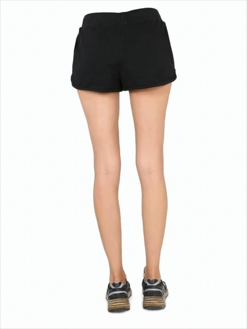 Golden Goose Classic Black Shorts With Elastic Waistband And Subtle Detailing