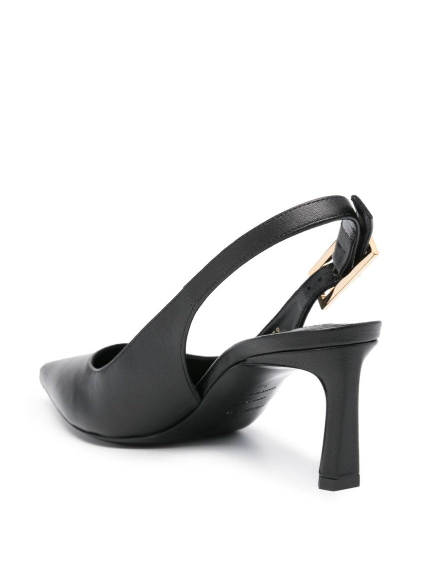 Sergio Rossi Pointed Toe Slingback Shoes