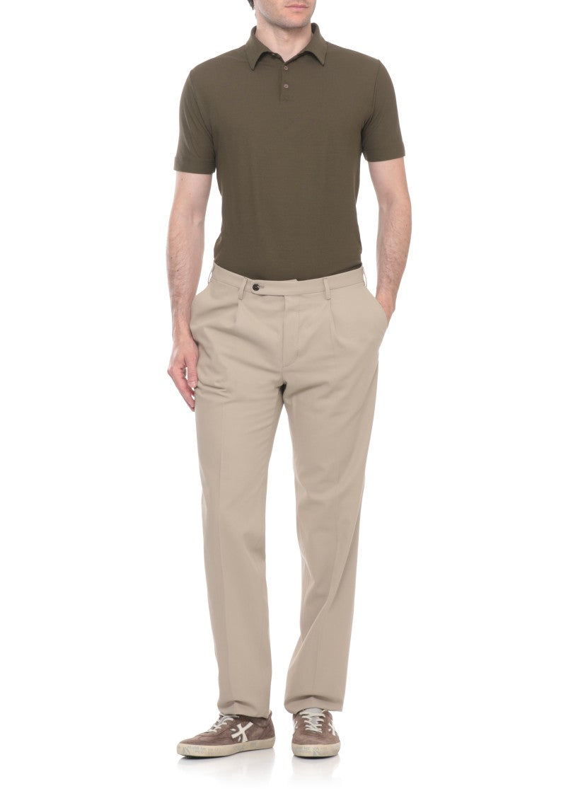 Zanone Three Buttons Cotton Polo Shirt