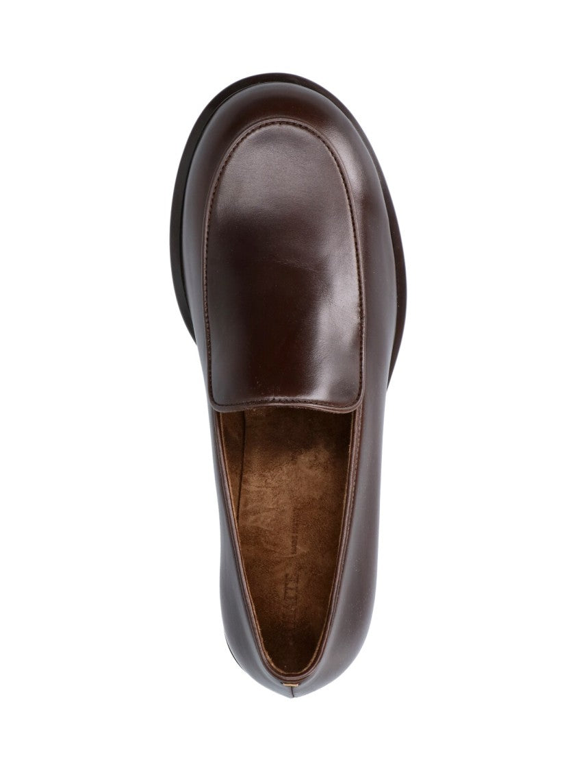 Khaite Brown Miles Rounded Toe Moccasins