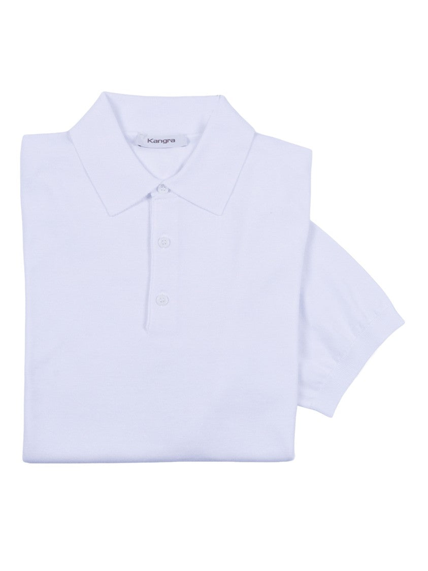 Kangra Cashmere Three Button Smooth Polo Shirt