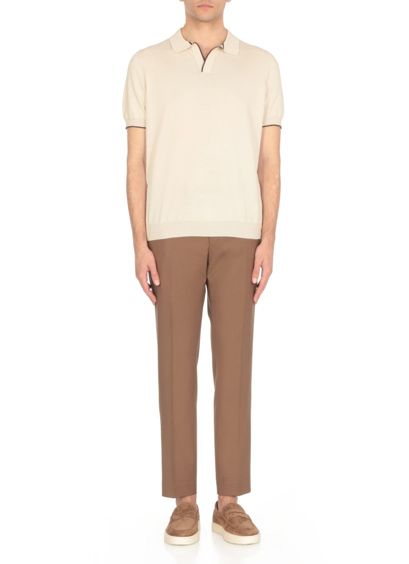 Tod's Brown Imprinted Logo Loafers