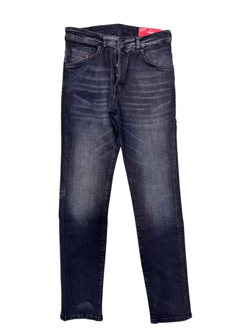 Diesel Slim-Fit Jeans With Faded Black Wash