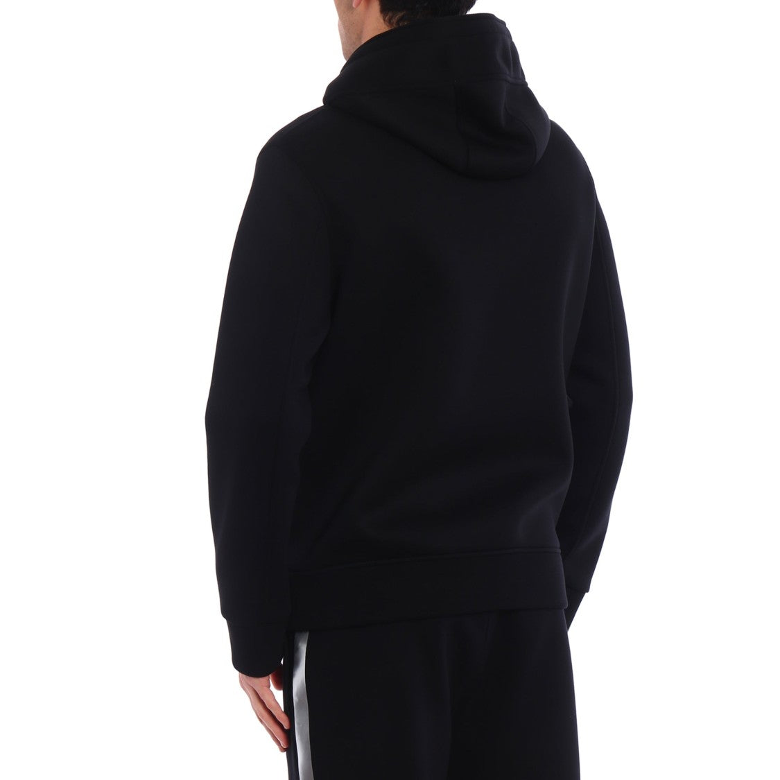 Neil Barrett Black Logo Hooded Sweatshirt