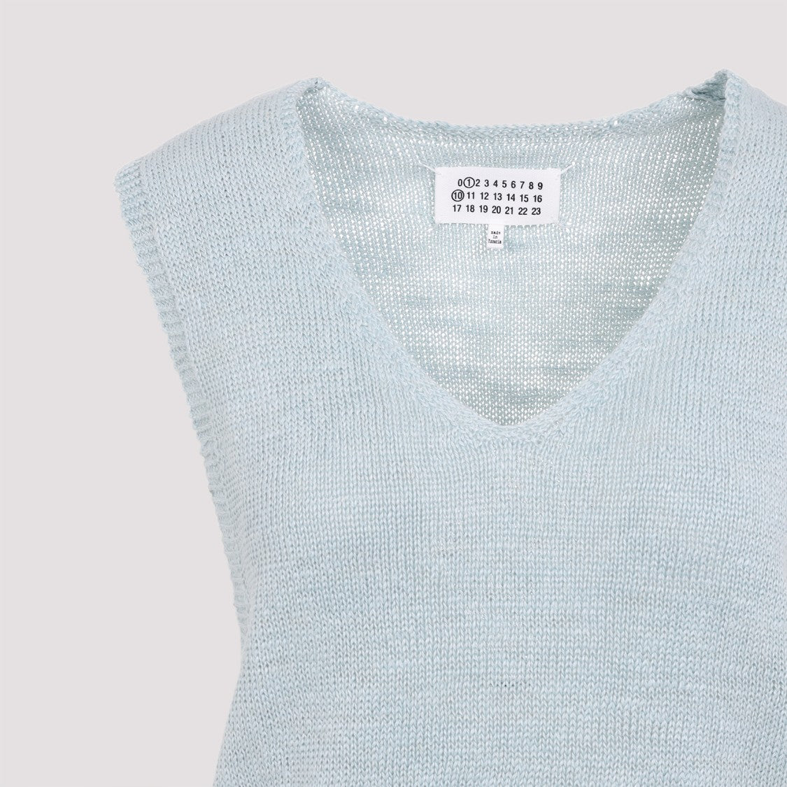 Maison Margiela Hemp Top With Deep V-Neckline
