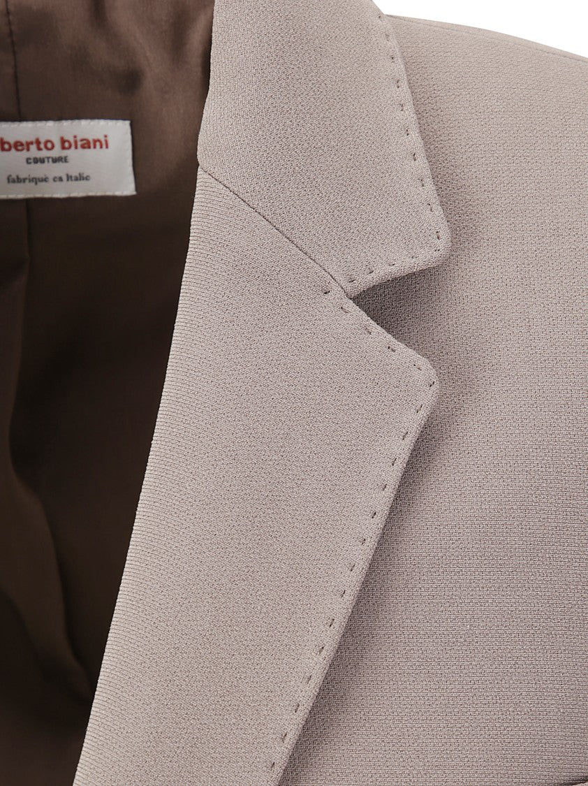 Alberto Biani Single-Breasted Jacket With Classic Collar And Structured Fit