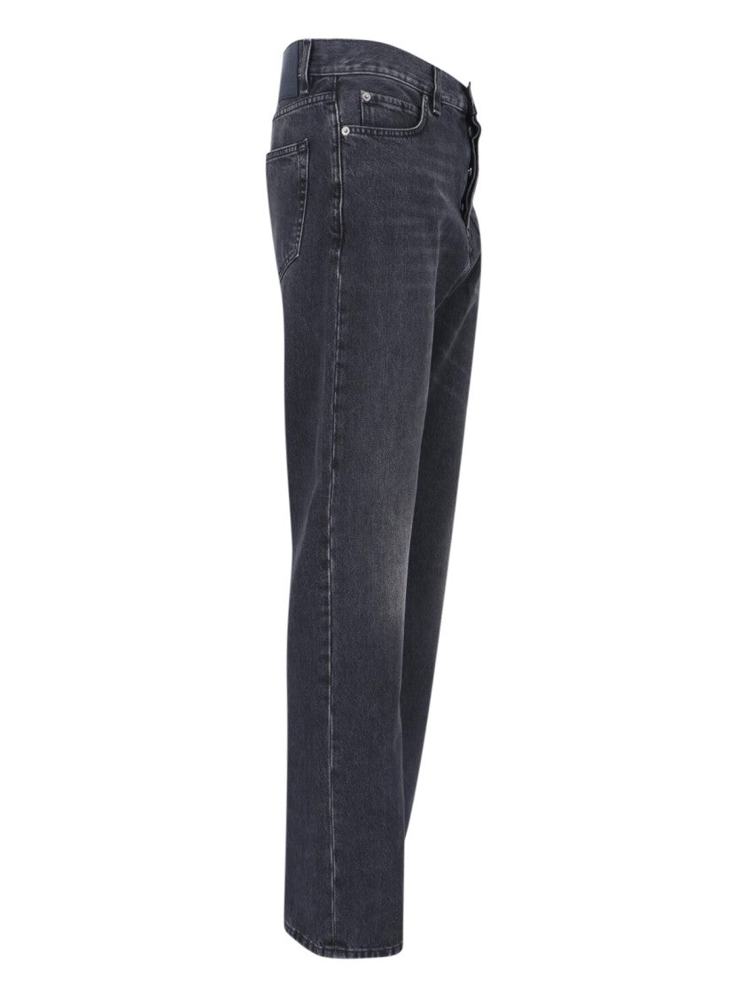 Haikure Black Blake Mid-Rise Straight Denim Jeans