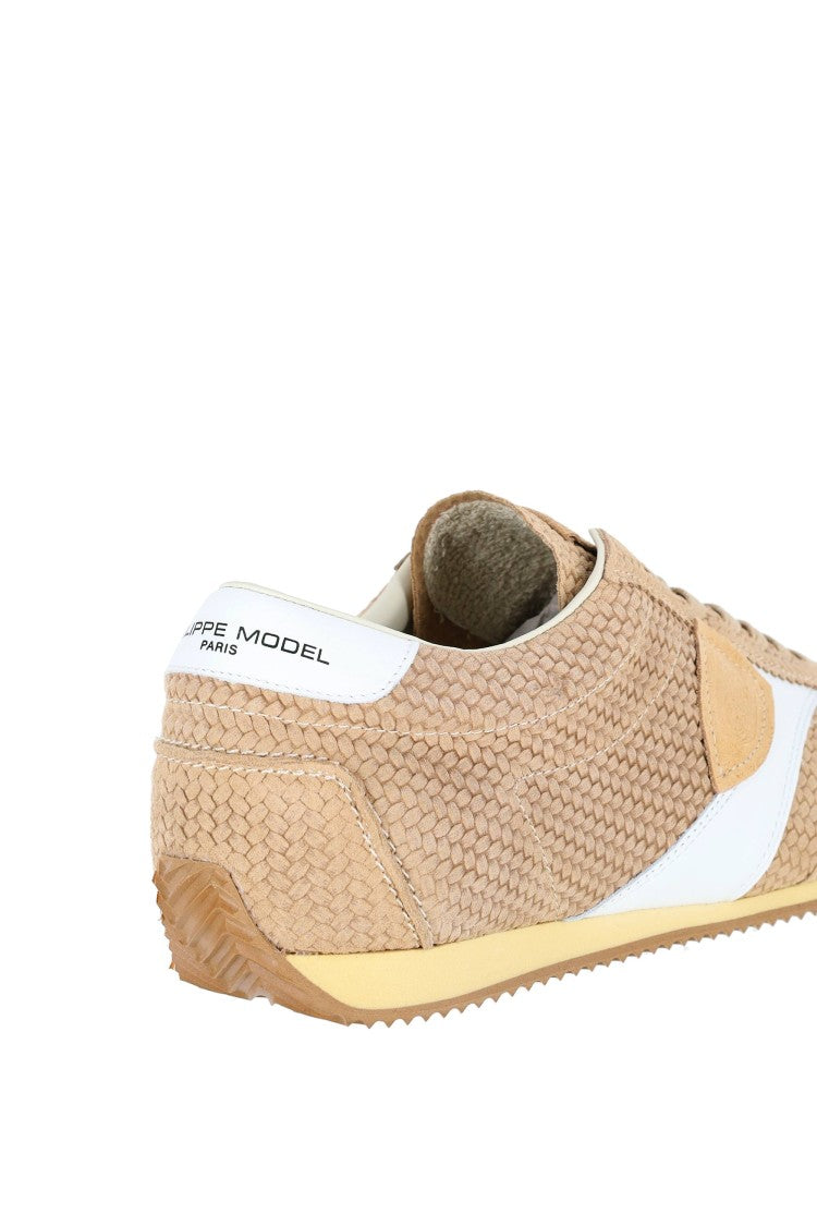 Philippe Model Planche Sabbia Retro Woven Leather Sneakers