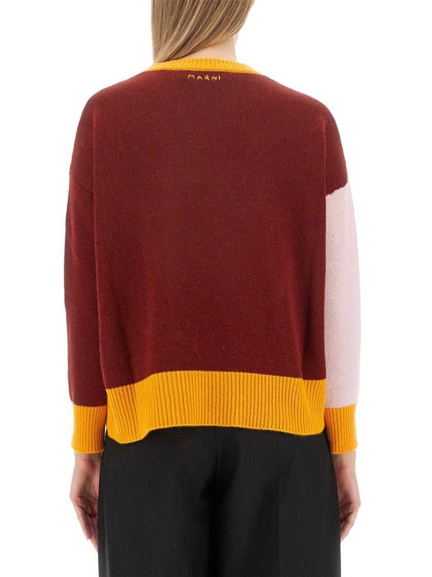 Marni Color-Block Cashmere Sweater