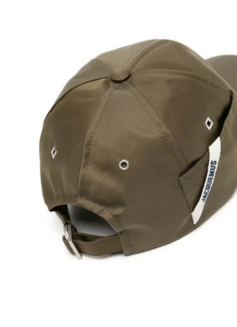 Jacquemus Structured Brown Cap With Stitched Panel Detailing