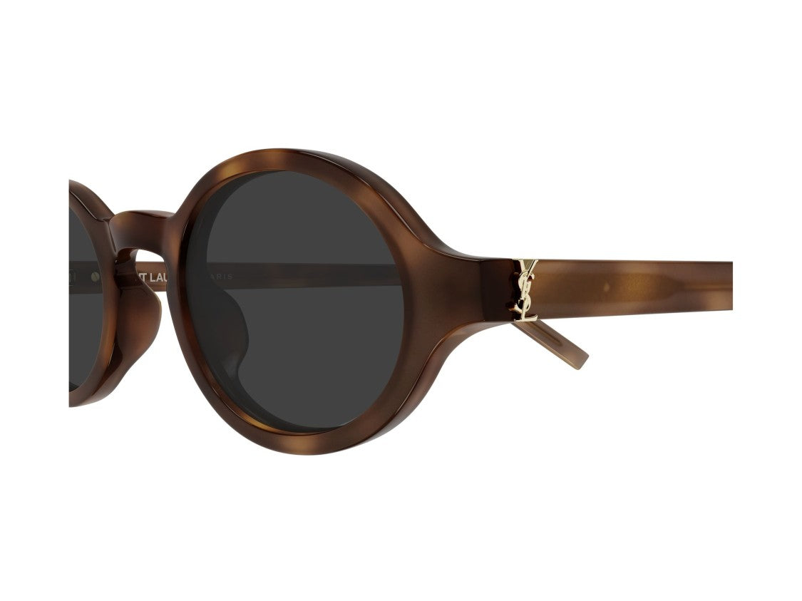 Saint Laurent Sl M161 Tortoiseshell Round Acetate Sunglasses