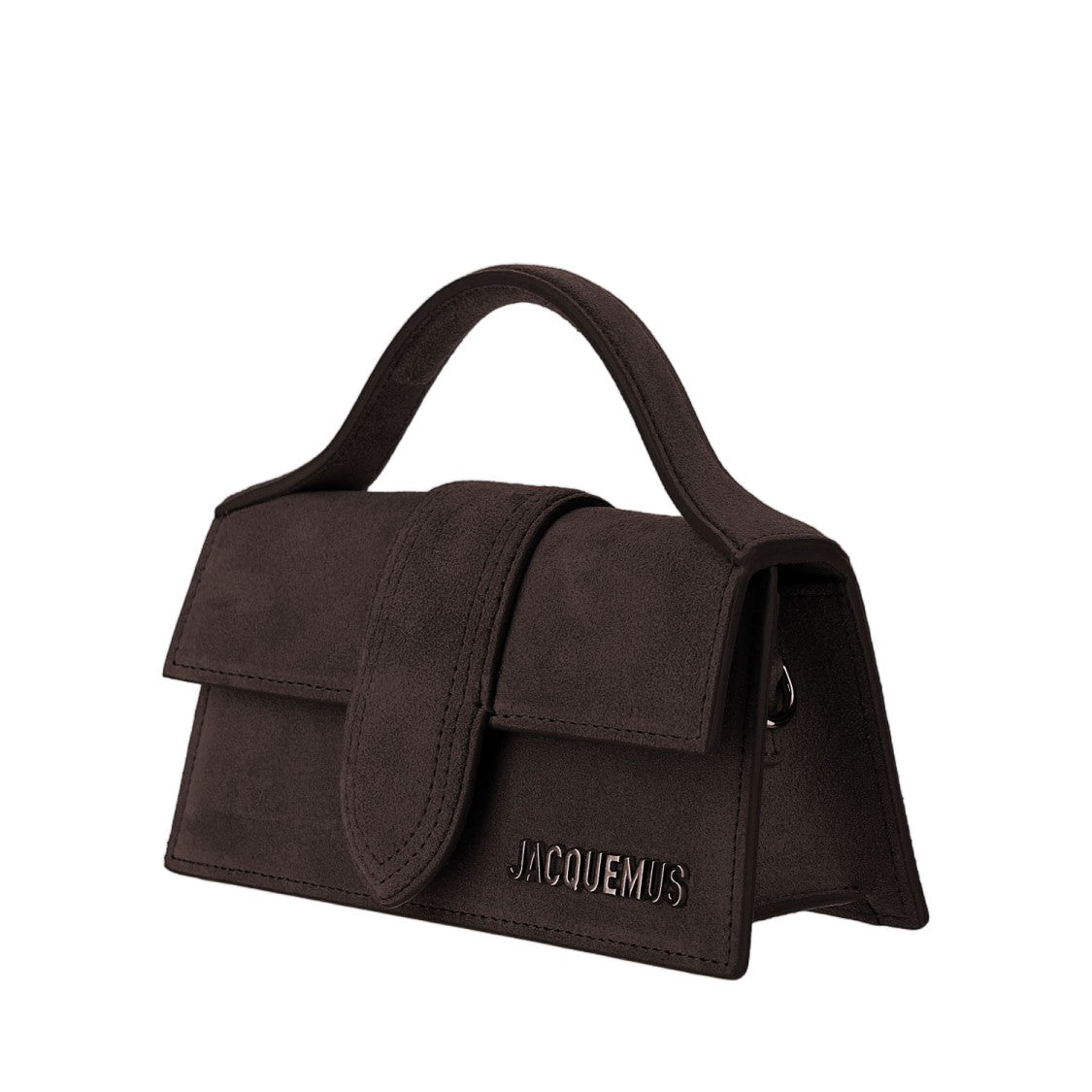 Jacquemus Structured Suede Le Bambino Bag With Adjustable Strap