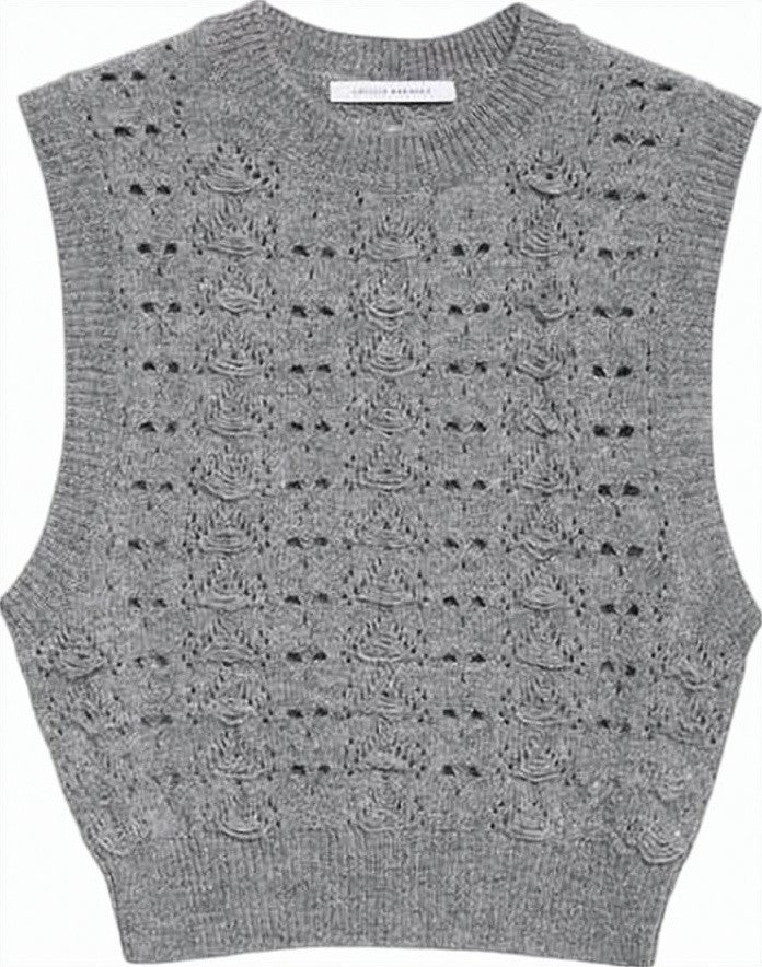 Cecilie Bahnsen Textured Knit Sleeveless Vest