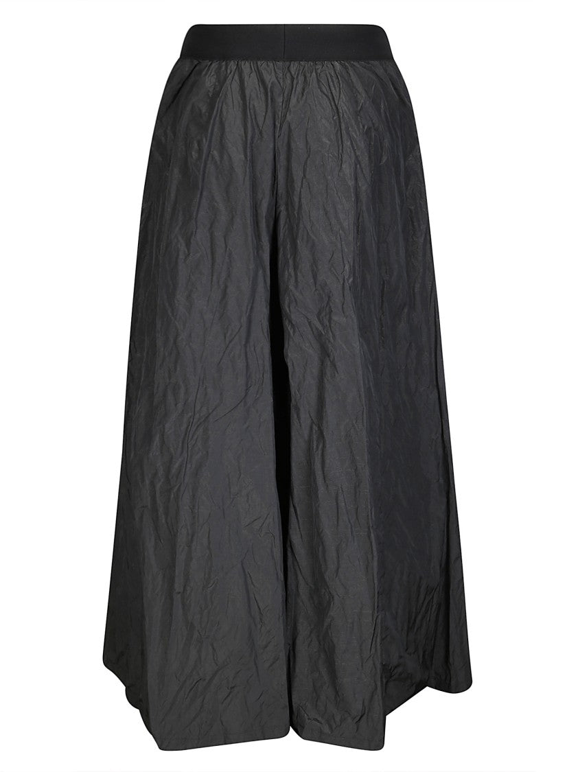 Maria Calderara Soft Taffeta Trousers With Elastic Waist