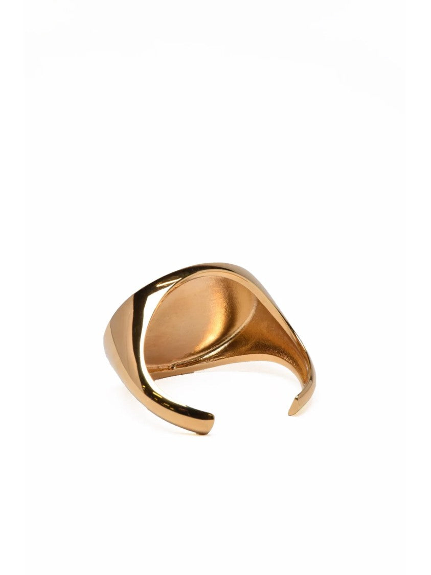 Mm6 By Maison Margiela Gold Brass Open Bangle
