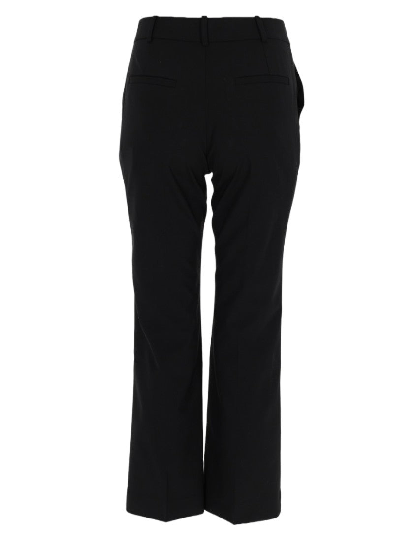 Co Cropped Tailored Cigarette Pants With Flared Hem