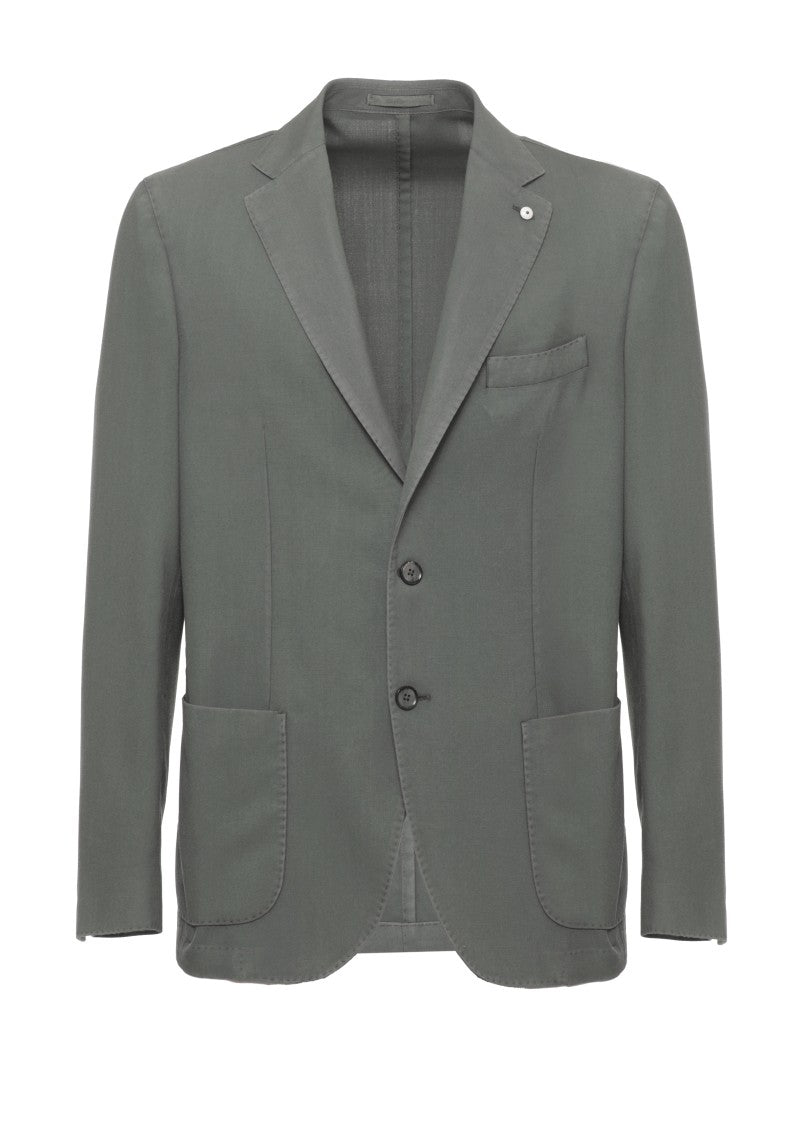 Lubiam Green Classic Lapel Wool Blazer