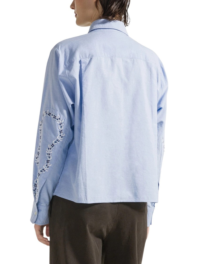 Seventy Venezia Embroidered Cotton Oxford Shirt