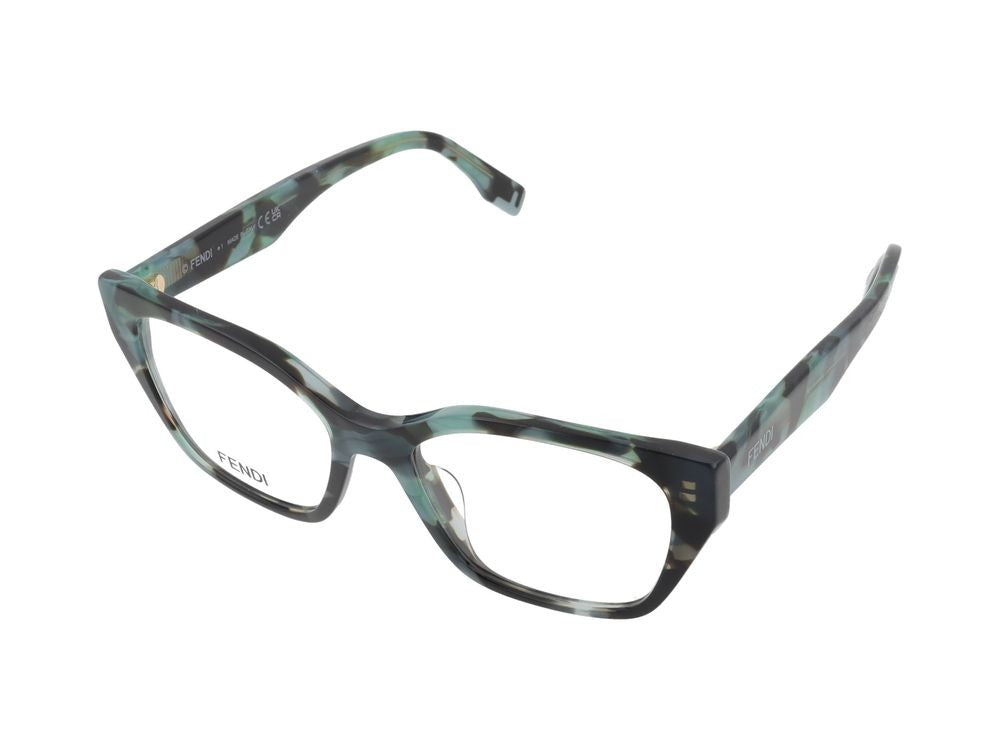 Maison Fendi Fe50001i Black Rectangular Frame Glasses