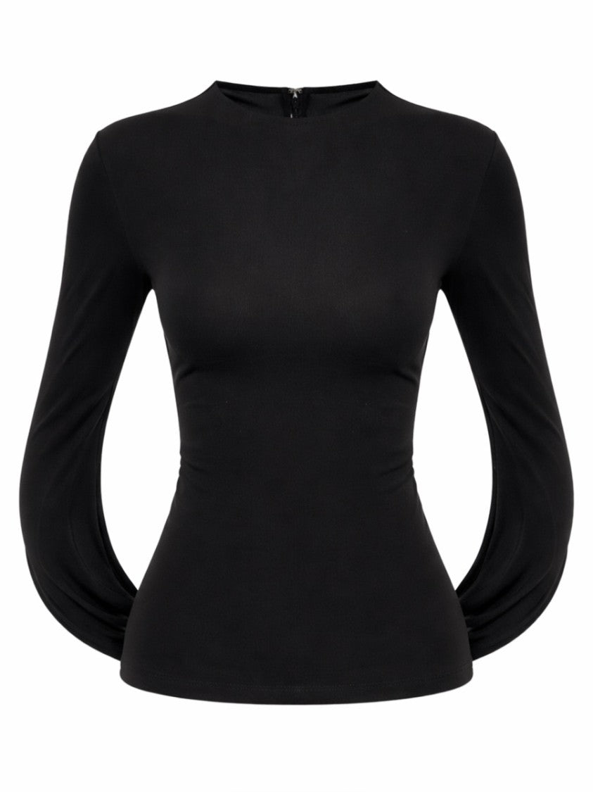 Alexander Wang Draped Arms Long-Sleeve Blouse