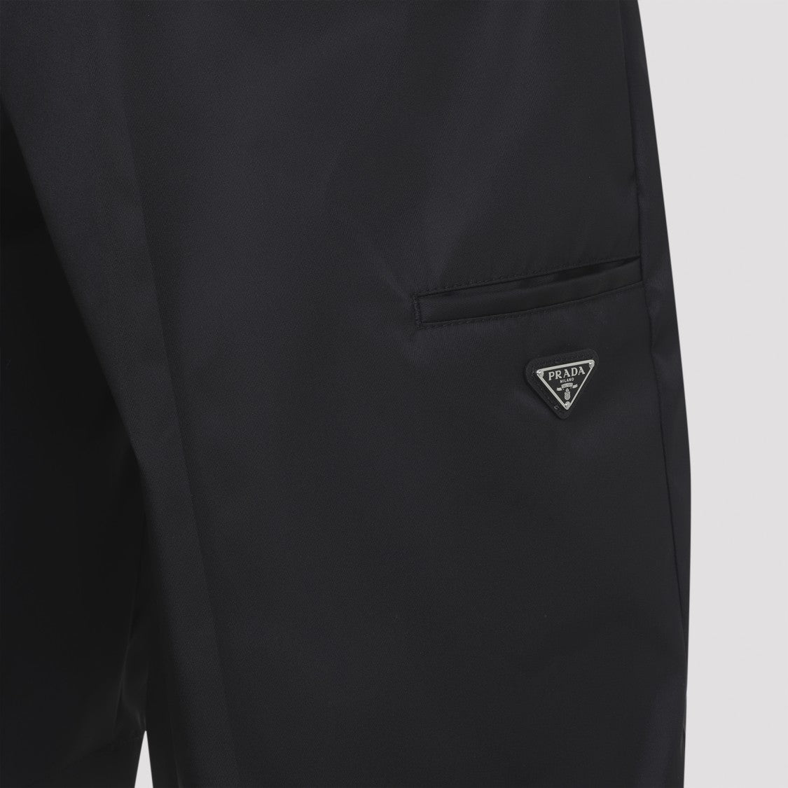 Prada Fit Black Trousers With Smooth Finish