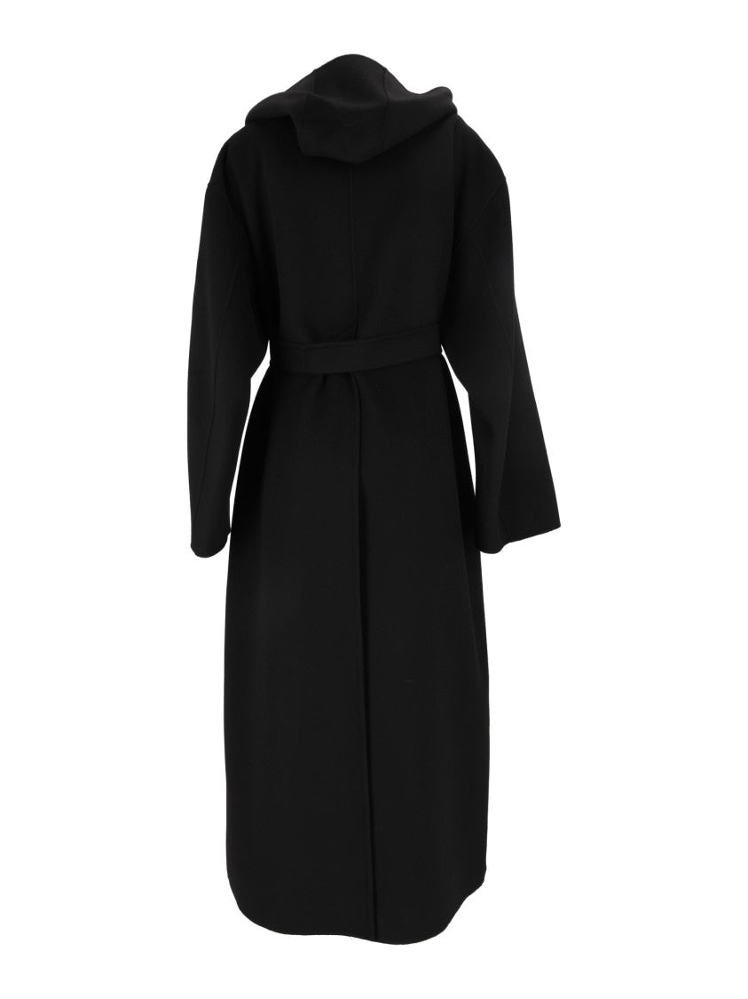 Sportmax Black Olmo Belted Long Coat