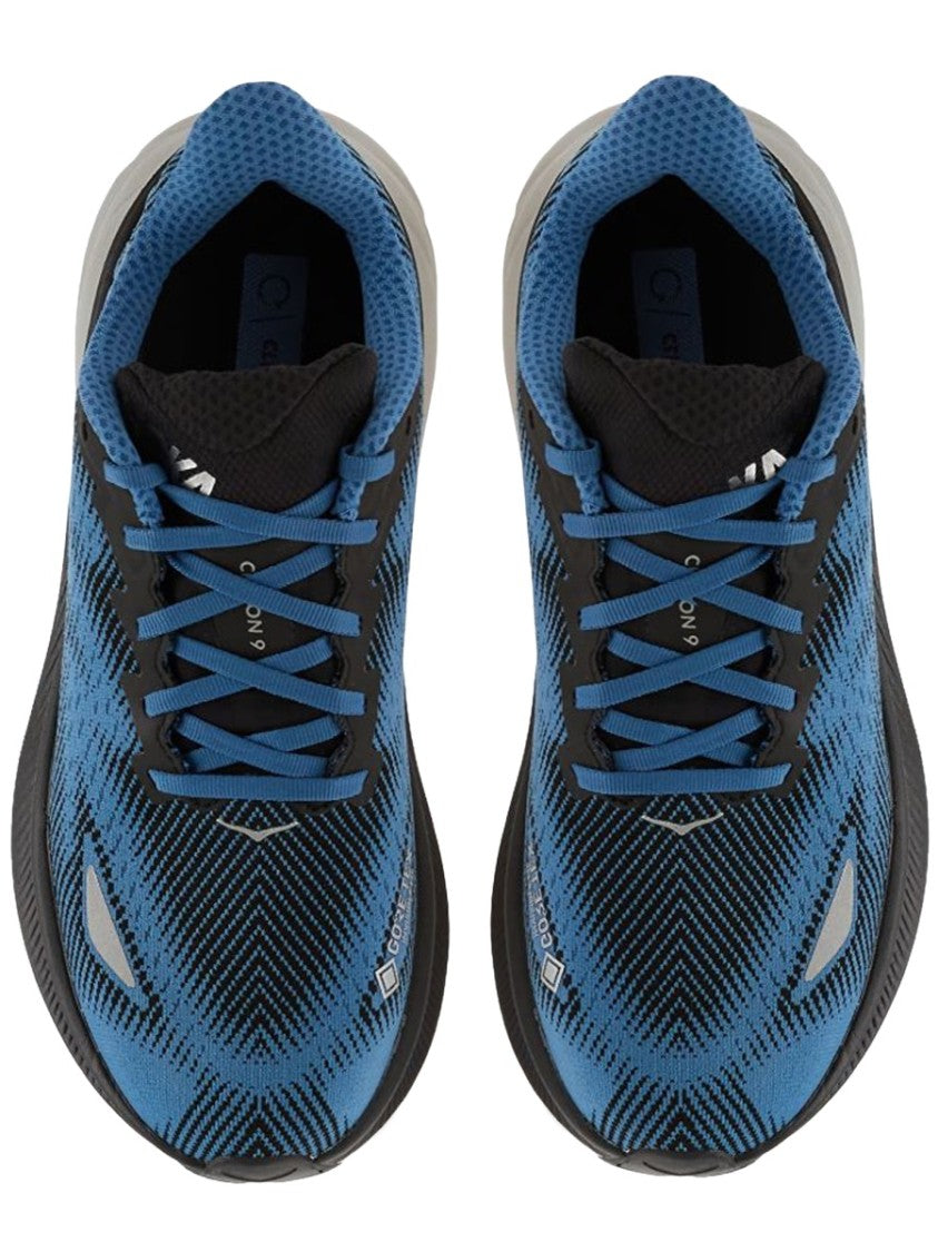 Hoka Blue Clifton 9 Fabric Sneakers