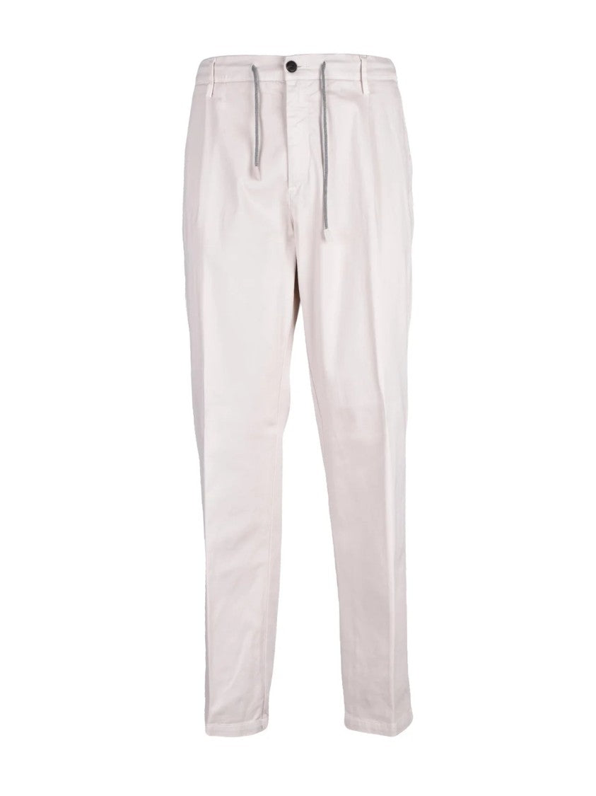 Eleventy Beige Stretch Cotton Regular Fit Chino Pants