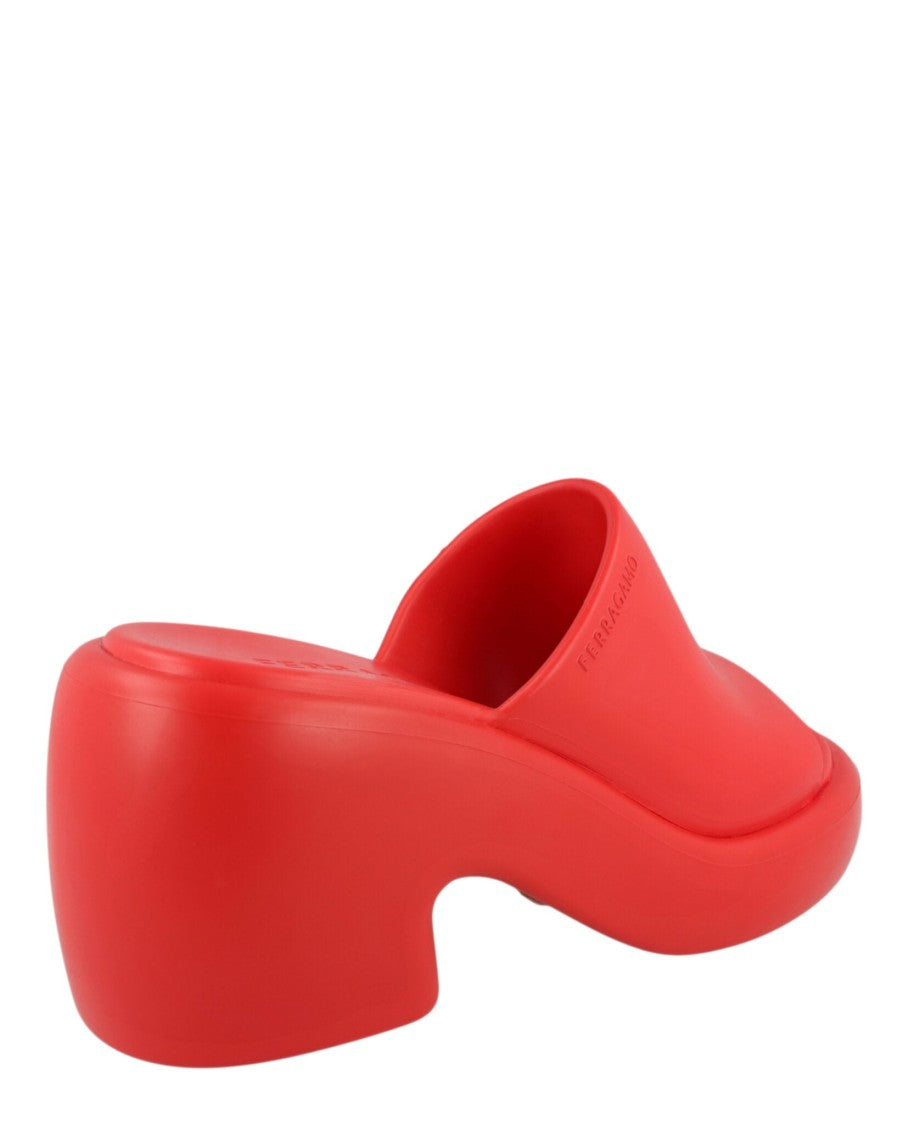 Ferragamo Rubber Deva Slides