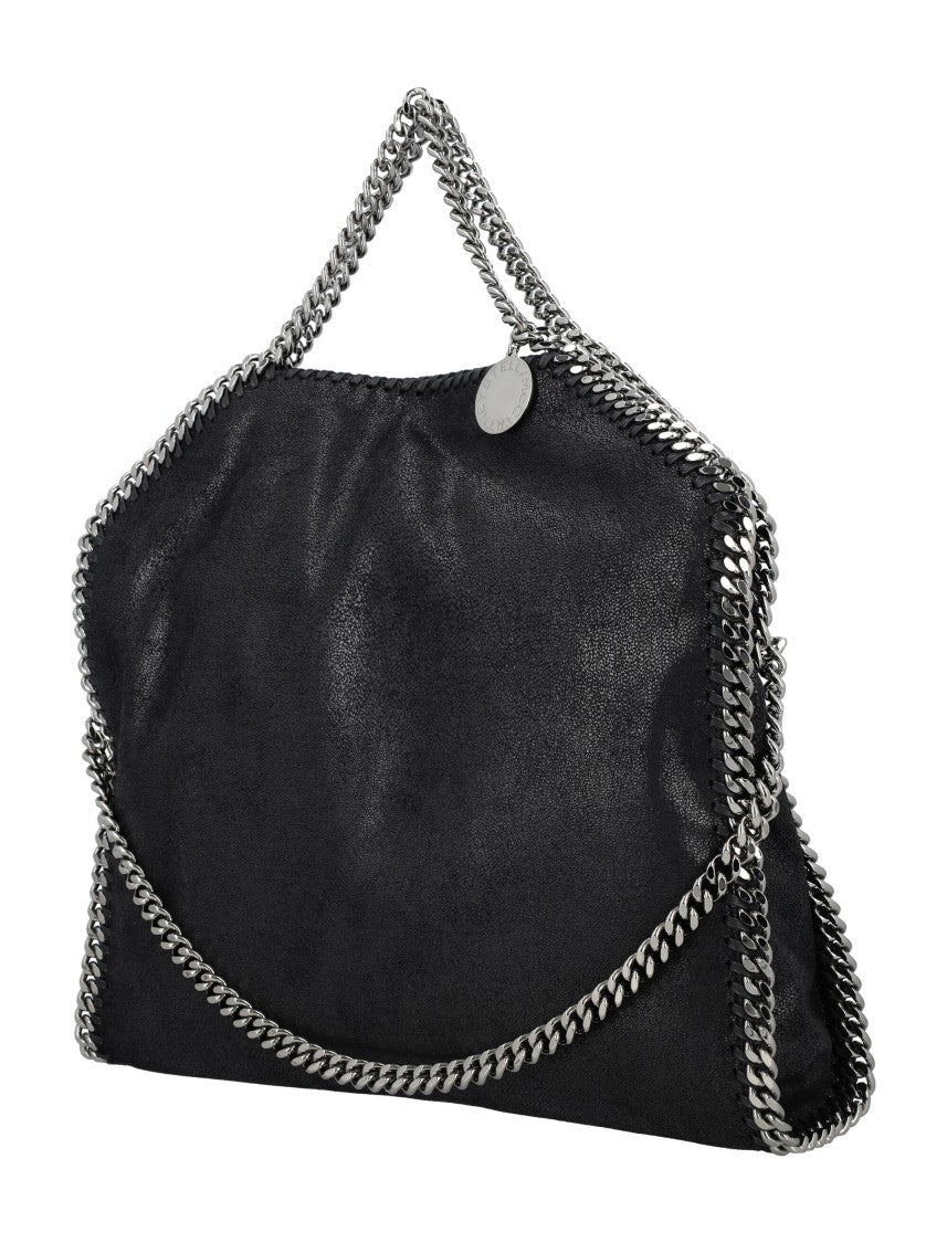 Stella Mccartney Black Falabella 3 Chain Shoulder Bag