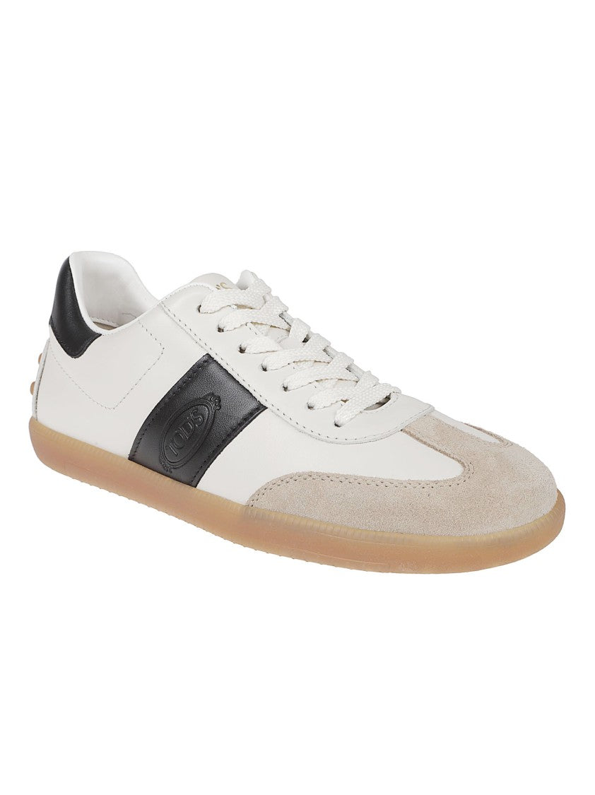 Tod's Low-Profile White Leather Sneakers