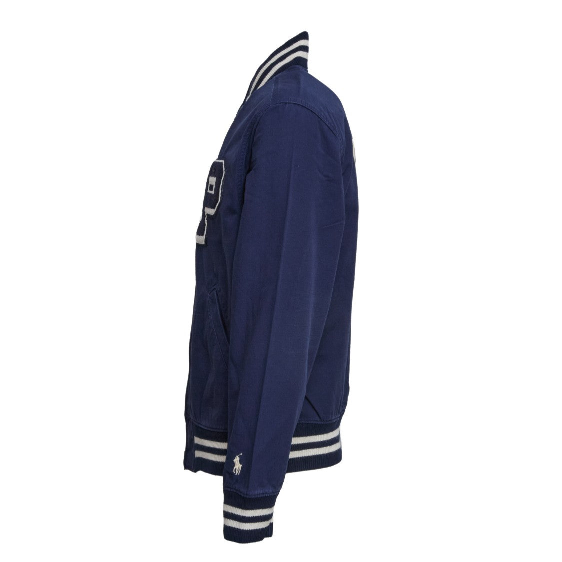 Polo Ralph Lauren Embroidered Canvas Ribbed Bomber Jacket