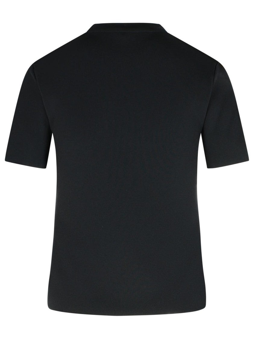 Max Mara 'Adelio' Black Viscose Blend T-Shirt