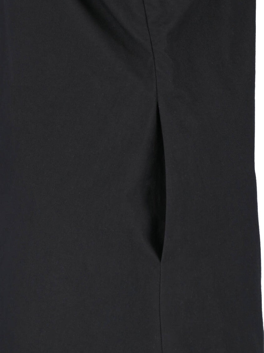 Stella Mccartney Black Asymmetrical One-Shoulder Cotton Dress