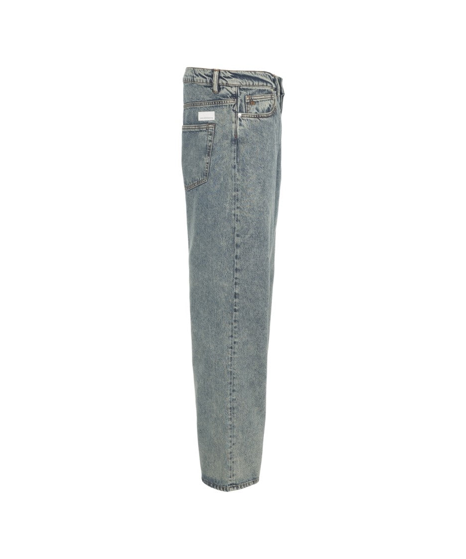 Nine In The Morning Straight-Leg Loose Fit Jeans With Classic Five-Pocket Design