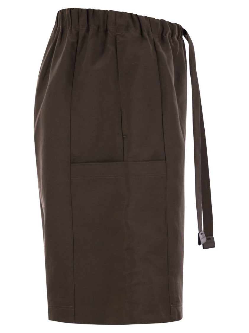 Max Mara Quebec - Bermuda Shorts In Linen And Silk